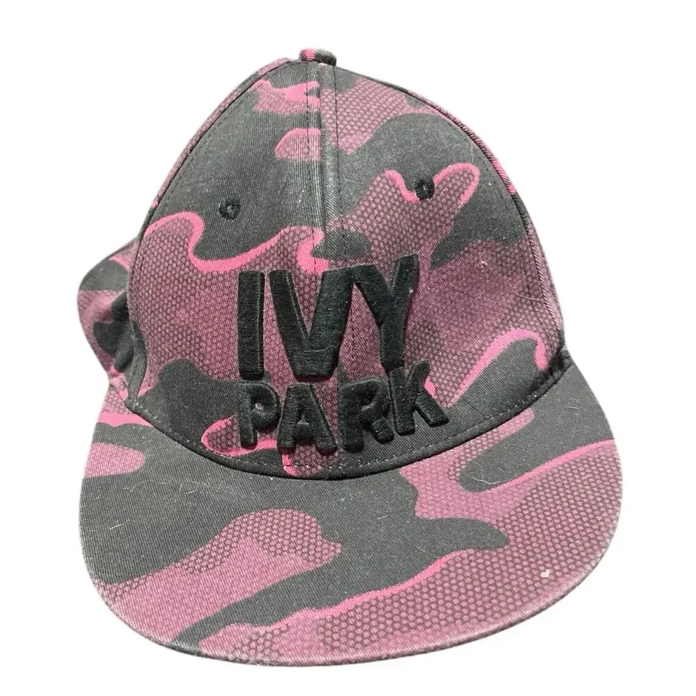 IVY PARK Beyonce Pink Black Camo Snapback Hat Cap Adjustable Rare Streetwear